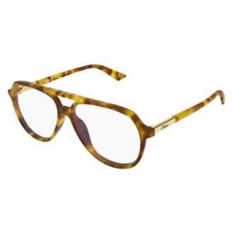 Chlo&eacute; Glasses, unisex, Brown, Size: 57 MM Ch0366O Aviator Frame