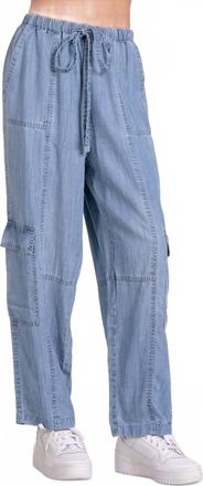 Elan Womens The Lightweight Cargo Pants In Blue