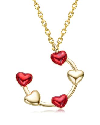 Rachel Glauber 14K Plated Heart Pendant