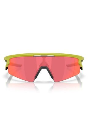 Oakley Gender Inclusive Sphaera Strike 37mm Shield Sunglasses in Matte Cactus /Prizm at Nordstrom