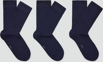Mango Pack 3 calzini cotone lunghi blu marino scuro - Uomo - 40-42 - MANGO MAN