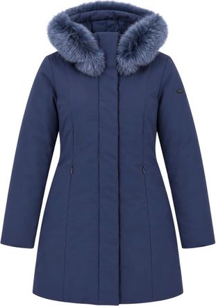 RefrigiWear Lady Tech/1 Fur Jacket - Dames - Mantels - Blauw - Maat: M