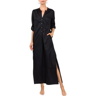 Everyday Ritual Tracey Cotton Caftan in Black at Nordstrom, Size X-Small