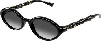Gucci GG2059S 001 Womens Sunglasses Black Size 51 - Free RX Lenses - Free RX Lenses