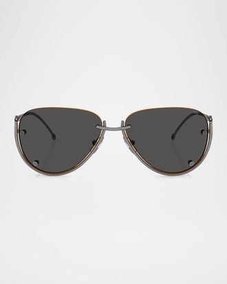 Diesel Men & apos;s DL1003 Aviator Sunglasses