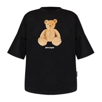 Palm Angels T-Shirts, male, Black, Size: 2XL Bear T-Shirt