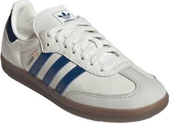adidas Gender Inclusive Samba OG Sneaker in Off White/Petrol/Indigo at Nordstrom, Size 10.5 Womens