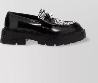 Jimmy Choo London chunky sole diamond marlow loafers