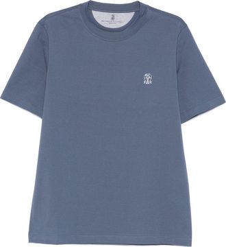 Brunello Cucinelli Logo Cotton T-Shirt-Uomo