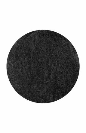 Jonathan Y Designs Haze Solid Low-Pile Round Area Rug in Onyx-Black at Nordstrom, Size 4Ft 0In X 4Ft 0In