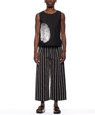 Maria Calderara Black Minimalist Artistic Collaboration Top