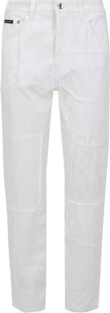 Dolce & Gabbana White Cotton Cargo Womens Pants