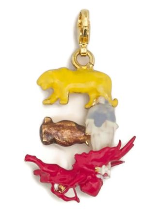 Marni layered-animal charm - women - Brass - One Size - Gold