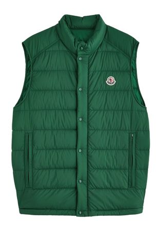 Moncler Barthe Quilted Shell Gilet - Green - 6 (UK46 / Xxxl)
