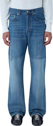 Wales Bonner Jeans - Heren - Loose Fit Jeans - Blauw - W32 - Jeans