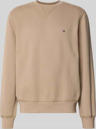 Tommy Hilfiger Regular Fit Sweatshirt Baumwoll-Mix in Khaki, Größe XXL