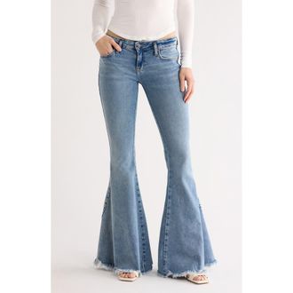 Free People Emre Flare Jeans in Poppy Blue at Nordstrom, Size 29