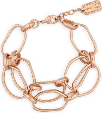 Karine Sultan Multilayer Chain Bracelet in Rose Gold at Nordstrom Rack