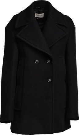 Sportmax Giaccone Tabella - Dames - Mantel - Zwart - S - Wol - Jassen