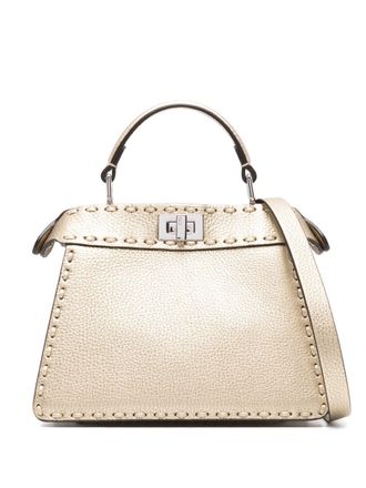 Fendi Peekaboo ISeeU Petite shopper - Goud