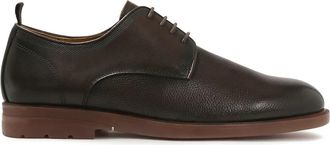 Kazar Schoenen, Heren, Bruin, 45 EU, Leer, Klassieke bruine leren halfschoenen