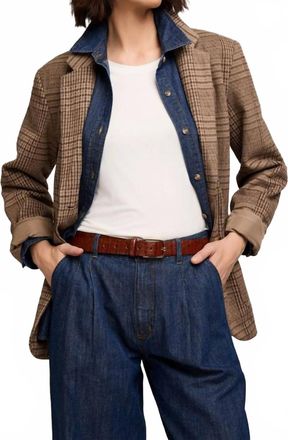 Gentle Fawn Sapphira Jacket In Chocolate Glencheck