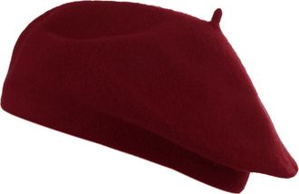 Eozy Womens French Beret Hat for Ladies Vintage Beret Cap in Solid Color Classic Artist Painter Hat Red