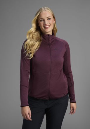 Maier Sports Fleecejacke MAIER SPORTS DA-MIDLAYERJACKE SINAIA W, Damen, Gr. 36, rich soil, Obermaterial: 100% Polyester, Jacken Fleecejacke