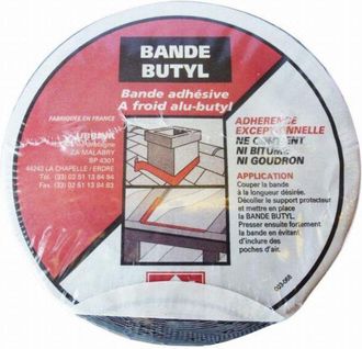 Ubbink Cinta De Sellado De Butilo - Ocre - 300 Mm X 10 M - 791230 - Ubbink