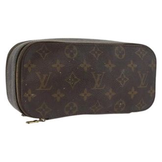 Louis Vuitton Pre-owned Clutches, female, Brown, Size: ONE SIZE Pre-owned Cosmetic Pouch