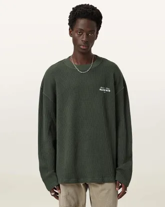 AllSaints Cotton Herald Oversized Crew T-Shirt, Size: XS