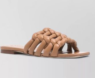 Tod's leather woven sandals
