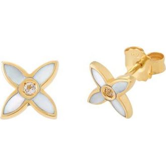 Murkani Desert Flower Mini Stud Earring in Yellow Gold at Nordstrom