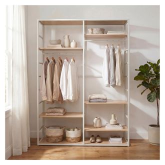 Scala Perchero Madera Metal Blanco 120x180cm Estantes Scala