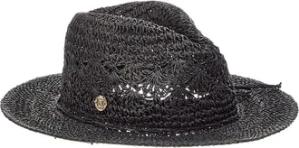 Bruno Magli Crochet Raffia Rancher Hat