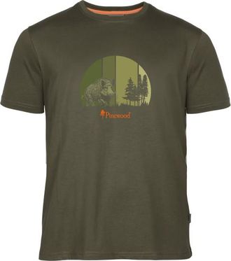Pinewood Wild Boar T-Shirt T-Shirt f&uuml;r Herren | oliv/braun