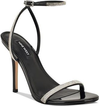 Nine West Stodia Ankle Strap Sandal in Black at Nordstrom, Size 5.5