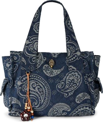 Kurt Geiger Celia Paisley Tote in Light/pastel Blue at Nordstrom