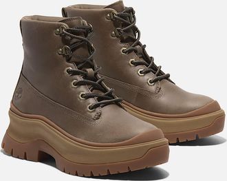 Timberland Roxie Lane TB0A295JEM4 Boots Womens Brown Leather Ankle Casual TF6589