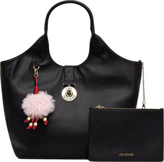 Love Moschino Shopper Tas - Dames - Tassen - Zwart - Maat: ONE Size Leer