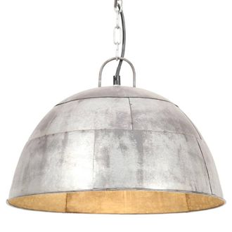 vidaXL L&aacute;mpara Colgante Vintage 25 W Plateada Redonda 41 Cm E27 Vidaxl