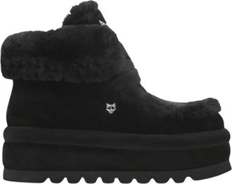Naked Wolfe Bambi Suede Shearling - Dames - Schoenen - Zwart - Maat: 38 EU Su&egrave;de