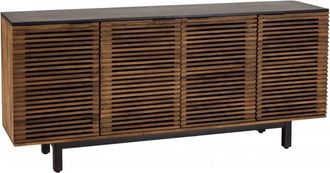 Macabane Aparador en madera de mango con 4 puertas caladas