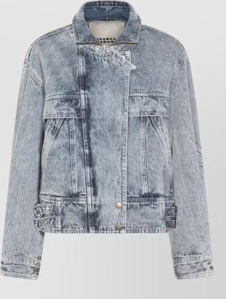 Isabel Marant long sleeve jacket front pockets adjustable waist