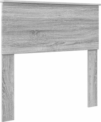 vidaXL Cabecero Gris Sonoma 80 Cm Madera Contrachapada Vidaxl