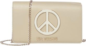 Love Moschino Tassen, Dames, Beige, ONE Size, Leer, Borsa