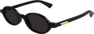 Bottega Veneta Zonnebrillen - unisex - Zonnebrillen - Zwart - 47 MM - Nylon - Accessoires