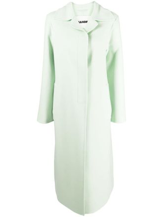 Jil Sander single-breasted cashmere coat - Green