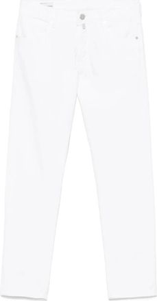 Incotex Pantaloni affusolati con applicazione - Bianco