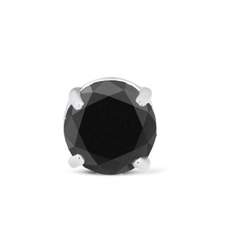 Pompeii3 1/4 Ct Black Diamond Single Stud 14k White Gold